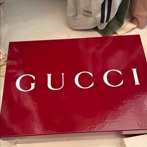 Large Gucci Burgundy Box with White Logo